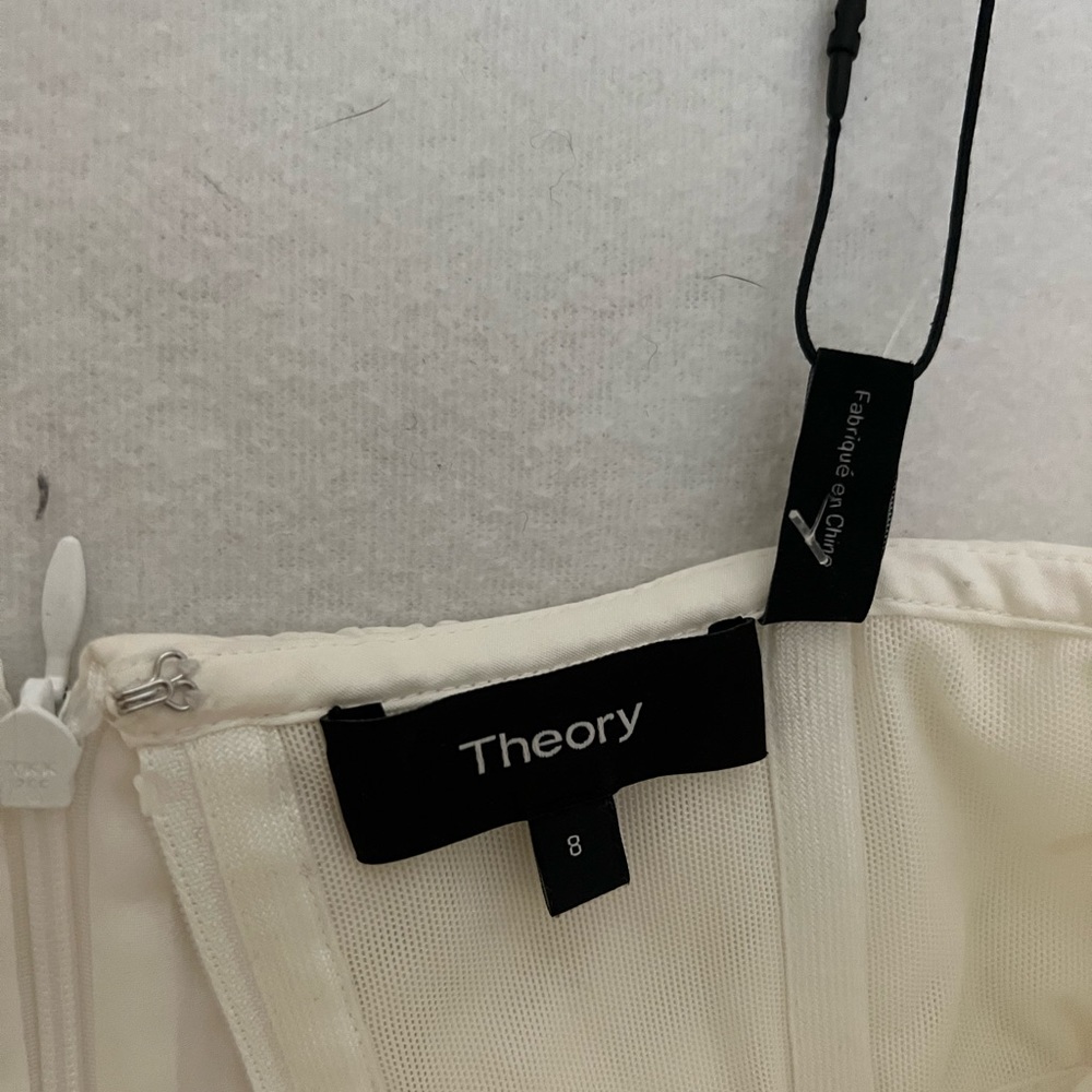 Off the shoulder white Theory top
